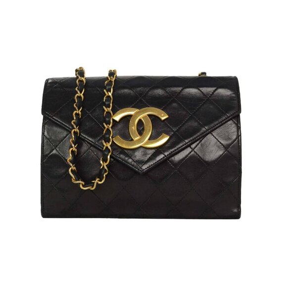 CHANEL Handbags - Authentic CHANEL Vintage Matelasse Lambskin Leather Quilted Shoulder Bag Chain